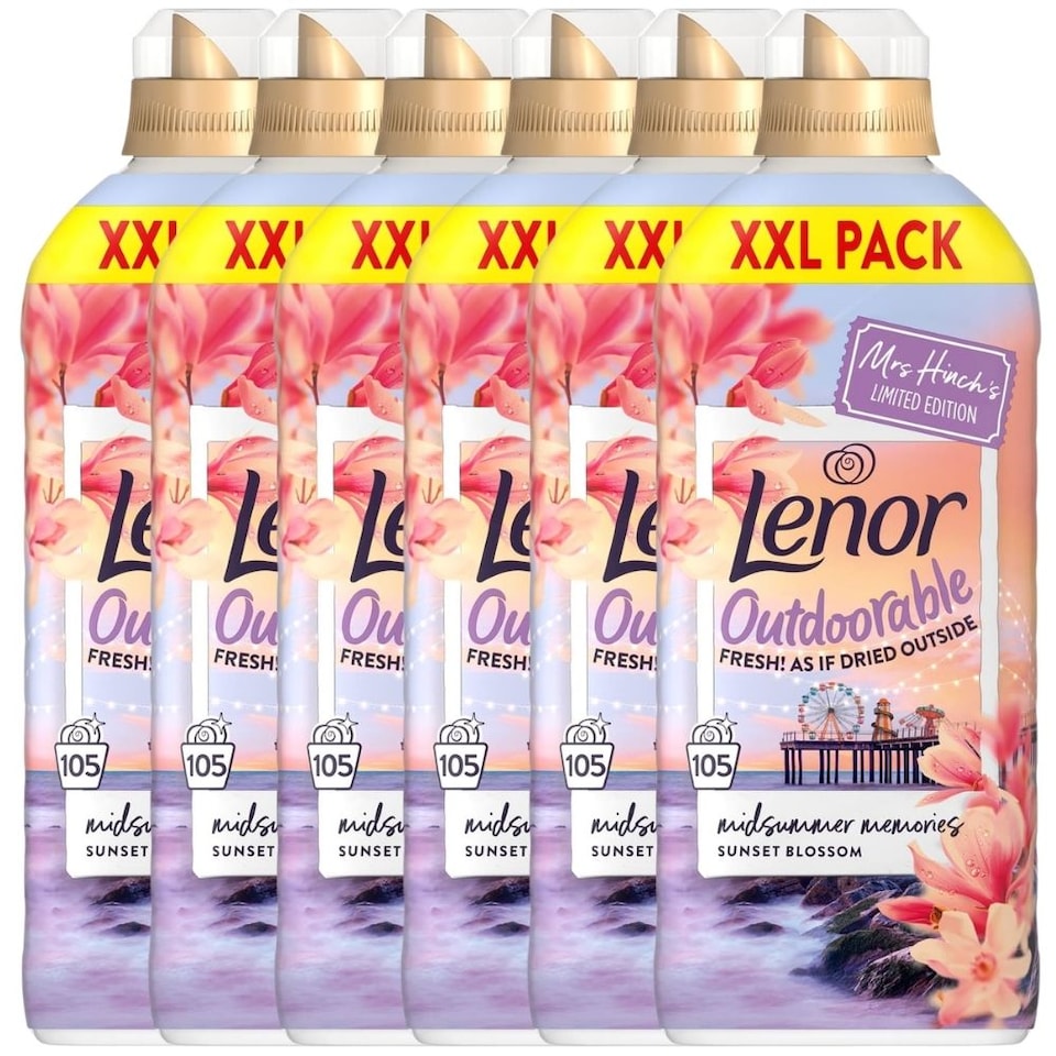 image 1 of Lenor Outdoorables Fabric Conditioner Mrs Hinch's Midsummer Memories 105 Wash | Multi | 3 - Multi | 315 Wash | 3