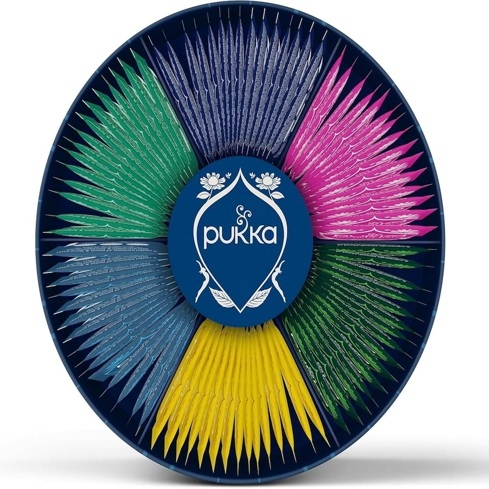 image 1 of Pukka Herbs Luxury Organic Herbal Tea Gift Set, 90 Teabags, 6 Distinct Flavours