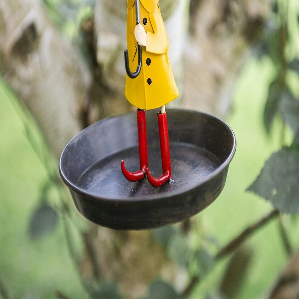image 1 of Marco Paul Metal Umbrella Bird Feeder and Bath