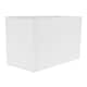image 3 of Contemporary and Stylish White Linen Fabric Rectangular Lamp Shade | White | White | 1