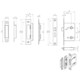 image 3 of Locking Bathroom Door Sashlock Latch Square Forend 64mm Matt Black