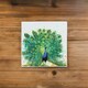 image 2 of Peacock Glass Hot Pot Stand - Heat Resistant Non-Slip Trivet