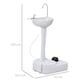 image 5 of Outsunny Portable Camping Sink with Towel Holder & Soap Dispenser Hand Wash