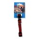 image 5 of Pet Touch Fabric Reflective Square Dog Collar 1.5cm x 25-40cm Multi | M