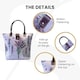 image 3 of Signare Foldable Shopper Tote Bag - Purple Lavender Purple