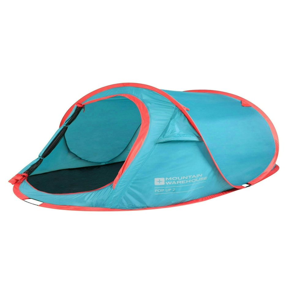 image 1 of Mountain Warehouse Pop Up SS Tents Water Resistant Compact Camping Accessory Blue | Light Blue | One Size