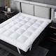 image 8 of Ezysleep 4 Inch Thick Super Soft Microfibre Mattress Topper Deep Fill Comfort | White