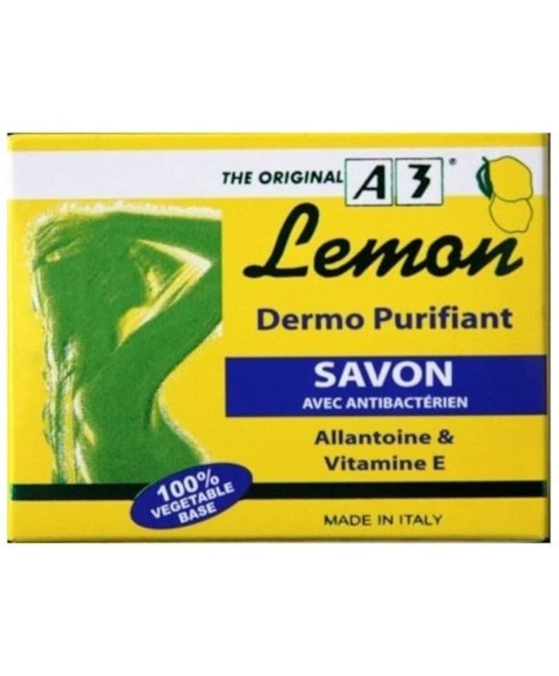 image 1 of A3 Lemon Dermo Purifying Soap with Anti-Bacterial Allantoin & Vitamin E