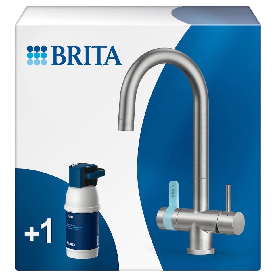 image 1 of BRITA mypure P1 Water Filter Kitchen Tap - Round - Includes 1x BRITA P1000 Cartridge