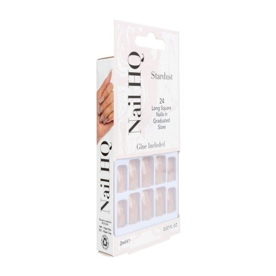 image 1 of Nail HQ Square Stardust Nails (24 Pieces)