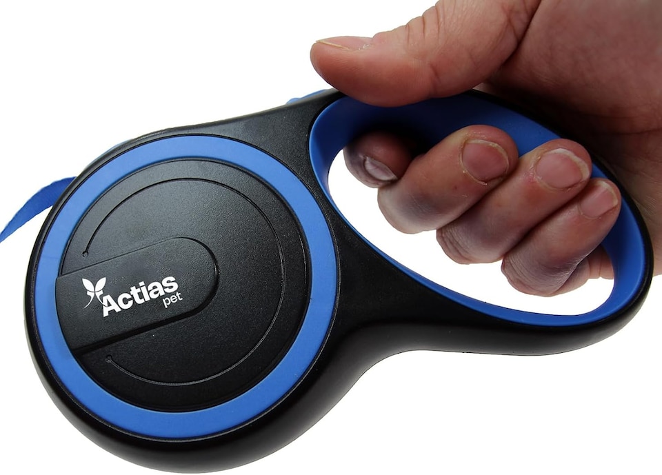 image 1 of Actiaspet Retractable Dog Lead Training Pet Leash 5m Max 50kgs Extendable (Blue)