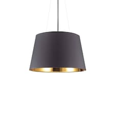 Nordik 6 Light Dome Ceiling Pendant Light Black