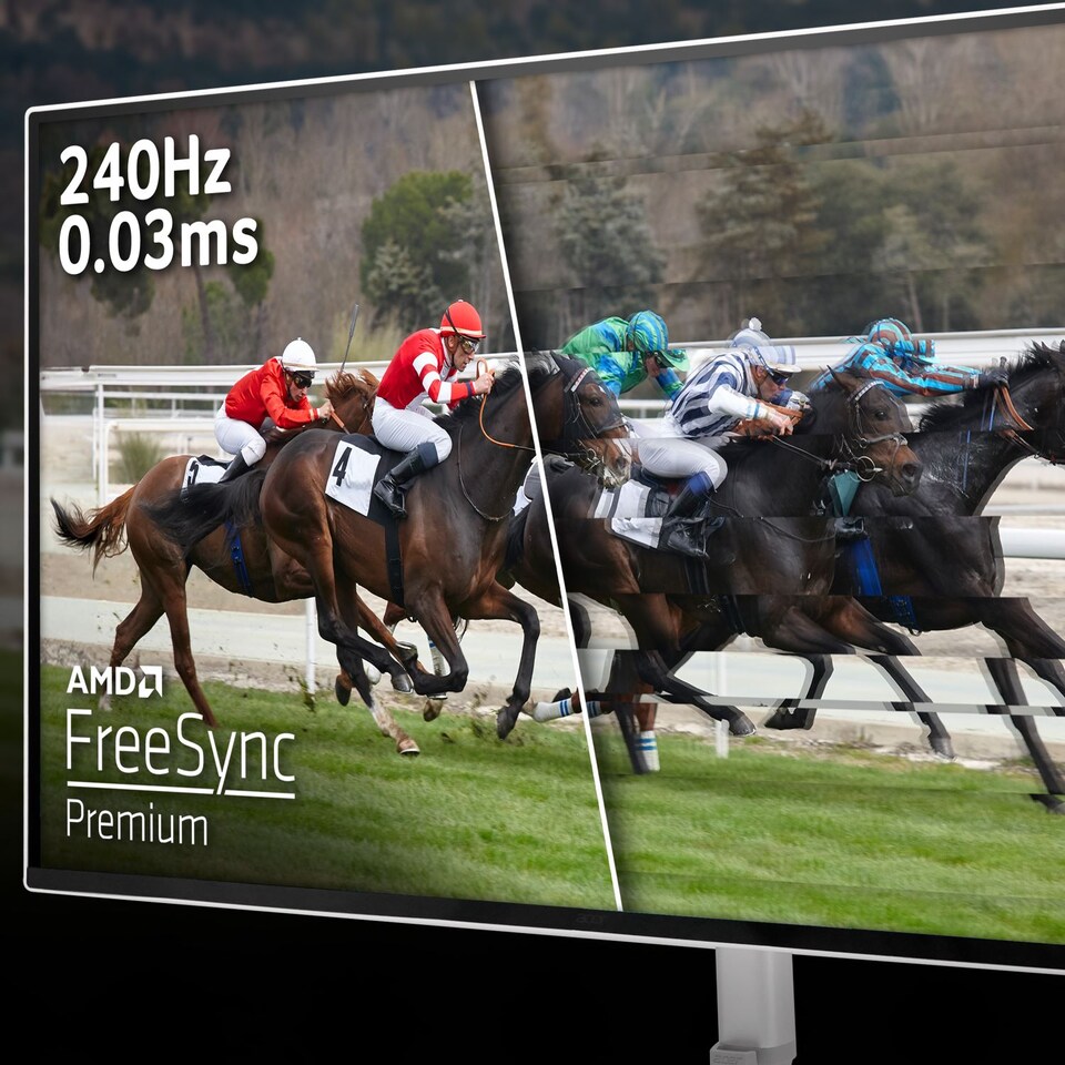 image 1 of Acer 240HZ Computer Monitors - 26.5 Inches - White