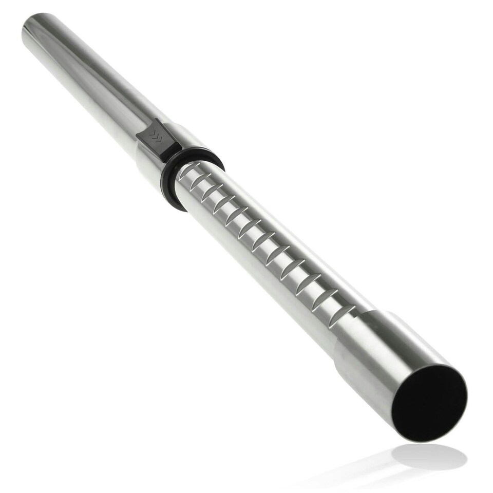 image 1 of SPARES2GO Vacuum Cleaner Telescopic Rod Extension Tube Pipe compatible with Shark (35mm) Silver