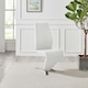 image 4 of Furniturebox 2x Willow White Faux Leather Chrome 'Z' Dining Chairs
