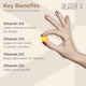 image 2 of NUTRIBURST VITAMIN D3 + K2 60 GUMMIES