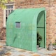 image 2 of Outsunny Walk-In Lean to Wall Greenhouse wWindow&Door 200Lx 100W x 215Hcm Green