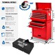 image 7 of Tool Chest - 8 drawers, 4 wheels, multiple layouts, lockable Red