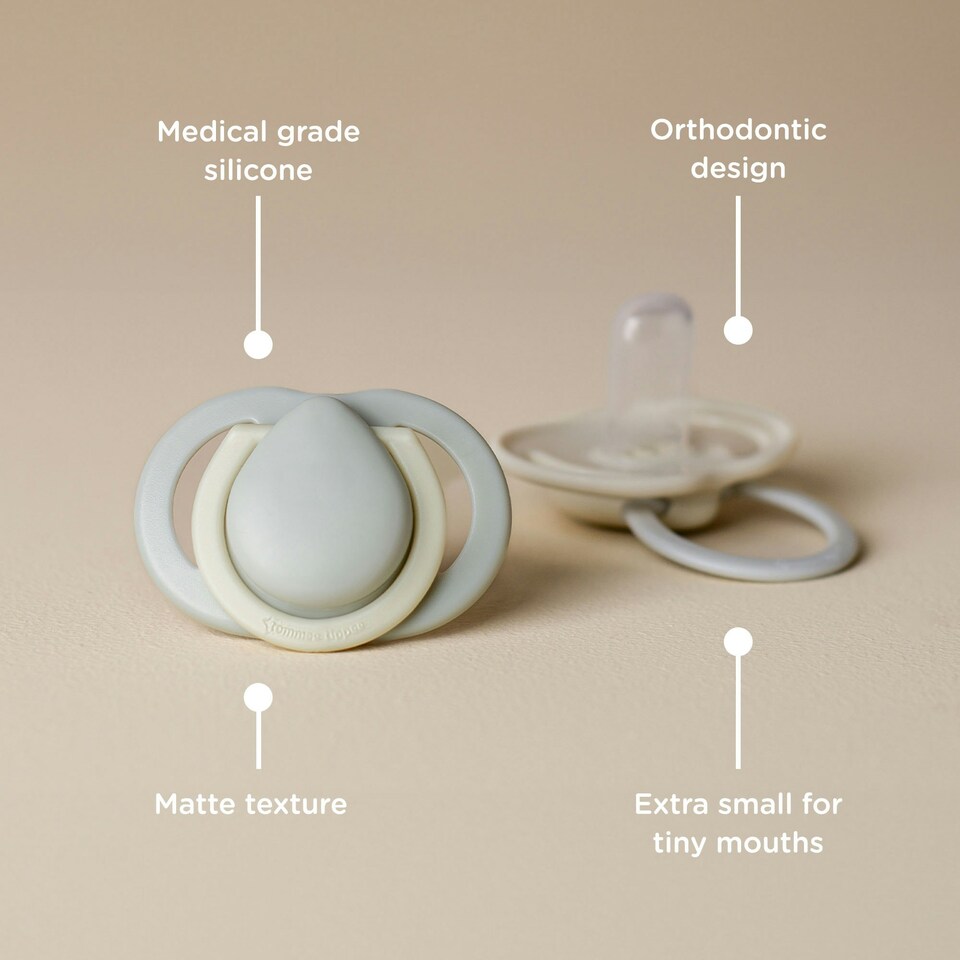 image 1 of Tommee Tippee Newborn Soothers, 0-2 months
