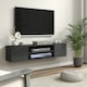 image 2 of HOMCOM Floating TV Unit for 60" TVs W/ Shelves and Cabinets, Grey