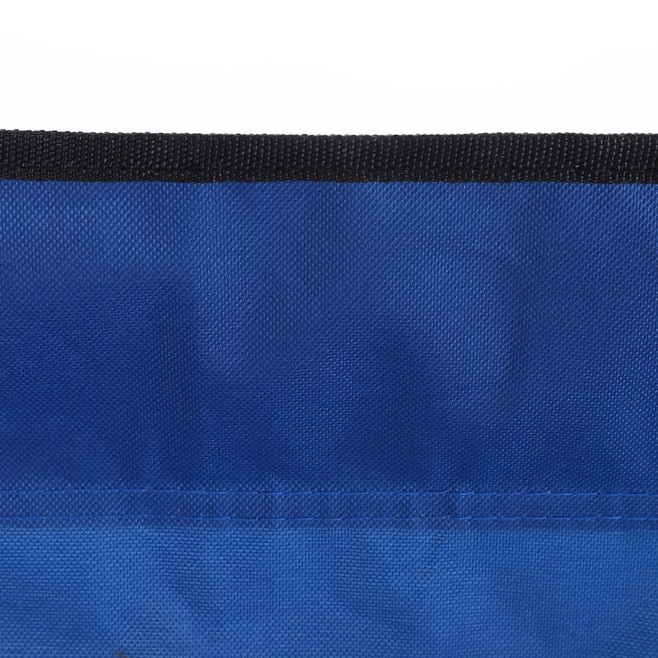 image 1 of Outsunny 6 Seat Folding Sports Bench Portable Sports Team Bench Spectator Chair with Cooler Bag and Carrying Bag for Outdoor Picnic Camping - Blue