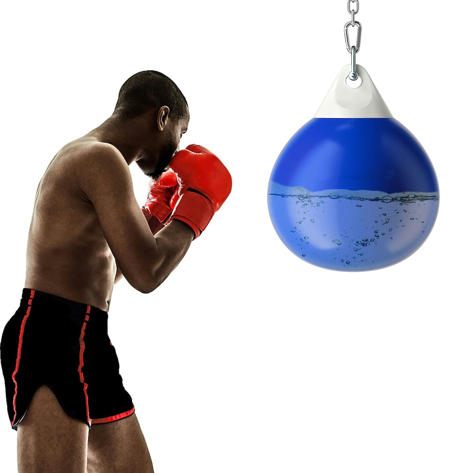 image 1 of COSTWAY 18 Inch Water Punching Bag 50 kg Heavy Bag Blue | Blue