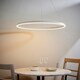 image 3 of Staten Single Pendant Light Matt White Paint, White Silicone