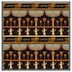image 3 of Orange & black hieroglyphs (Picture Frame) Black | XL