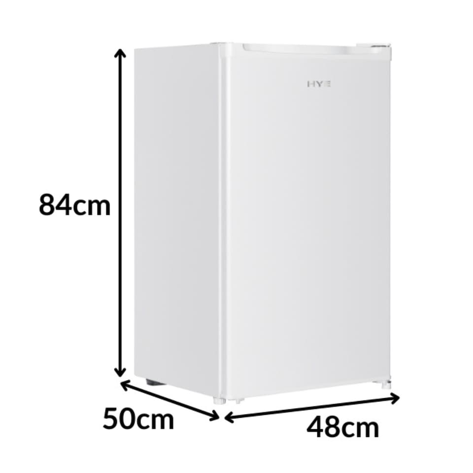 image 1 of HYE Under Counter Fridge 48cm Freestanding Larder 88 Litre - White RF01UCF88W01