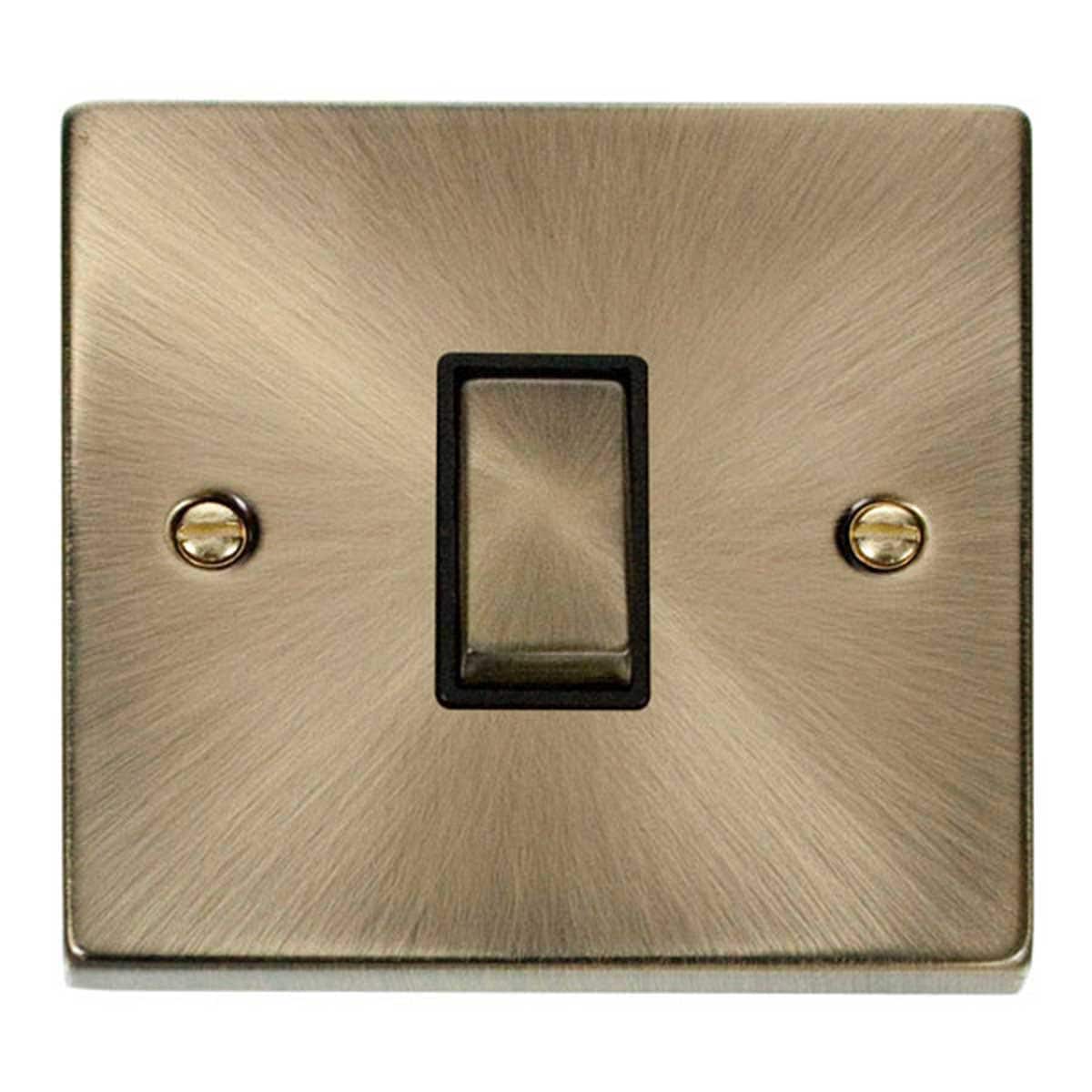 SE HOME Antique Brass 10A 1 Gang Intermediate Ingot Light Switch Brown Antique Brass