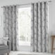 image 1 of Fusion Matteo Eyelet Curtains Grey