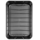 image 7 of ProChef 15" Non-Stick Carbon Steel Roasting Pan with V Rack Heavy-Duty Tray Black | L