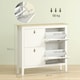 image 7 of HOMCOM 4 Drawer Shoe Cabinet with Flip Doors for Hallway, Entryway | White | 105W x 24D x 95.5H cm | 1