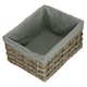 image 1 of Grey Scandi Storage Basket with Grey Lining Grey | Grey | XL