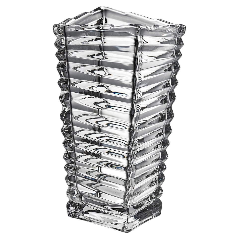image 1 of Crystal Look Heavy Glass Bouquet Flower Vase Holder Home Table Elegant Decor | Clear | London