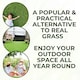 image 5 of 30mm Artificial Grass - Natural and Realistic Fake Lawn Astro Turf | Green | 0.5M x 2M | 1
