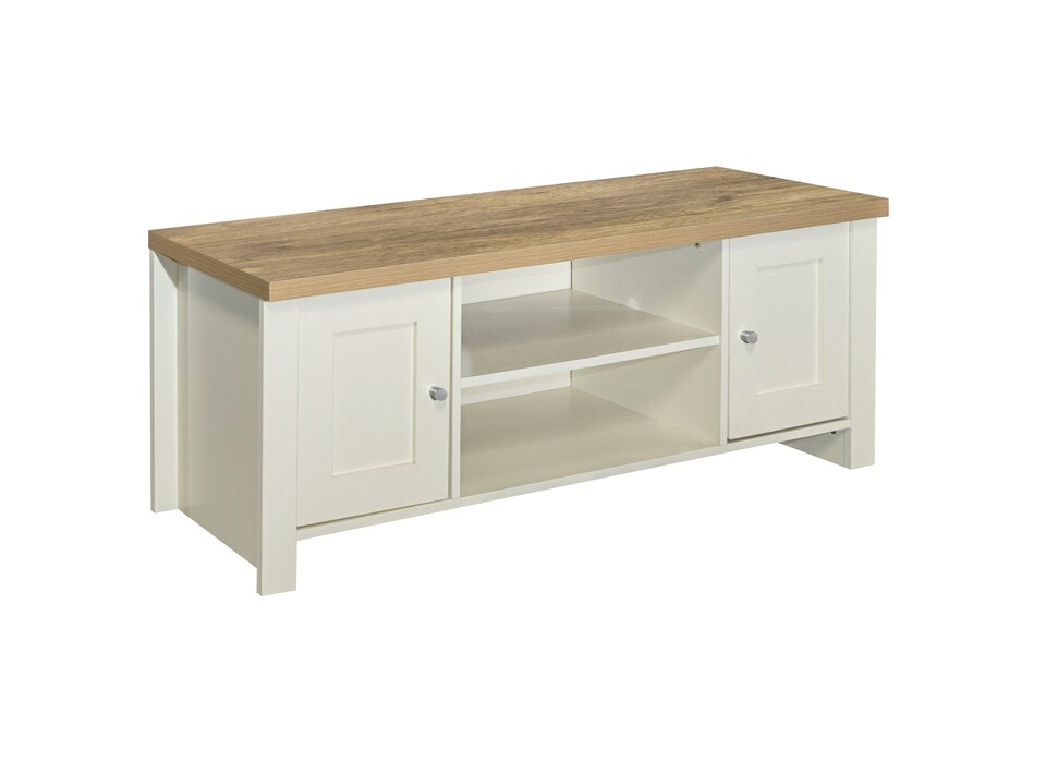 image 1 of Highgate Large TV Unit Cream Oak