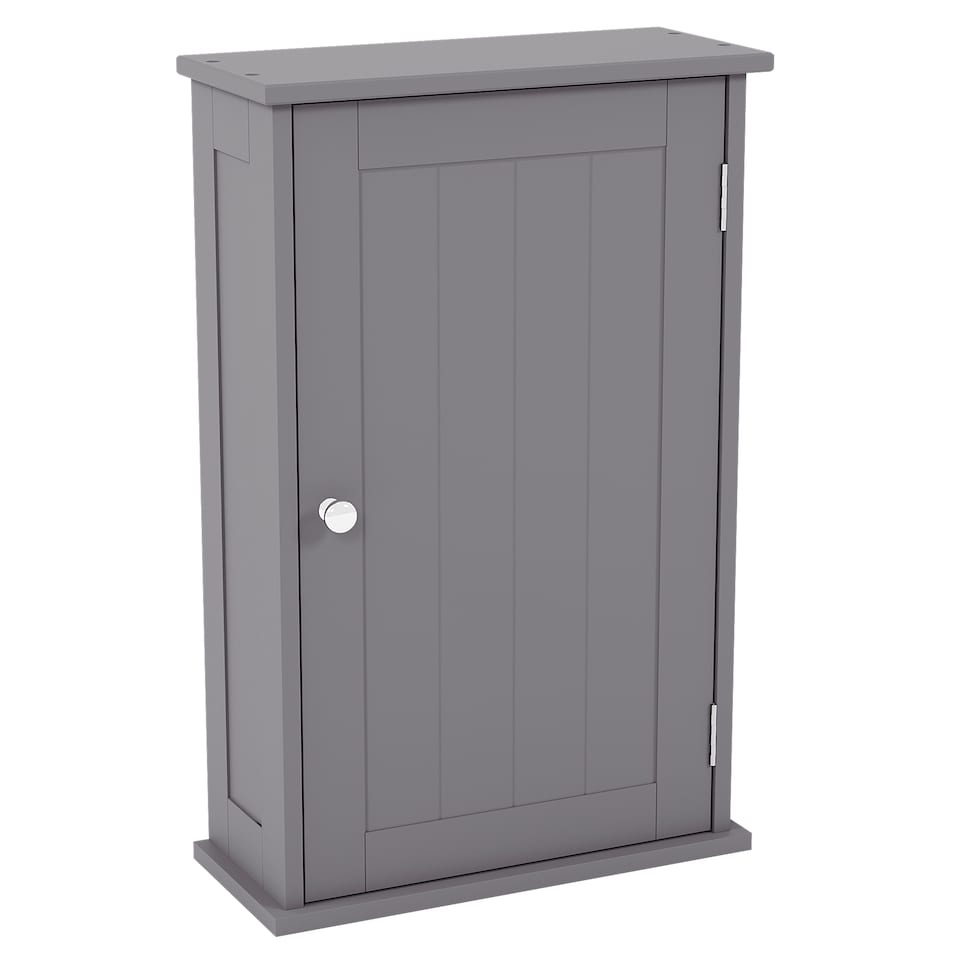 image 1 of Bath Vida Priano 1 Door Wall Mounted Bathroom Cabinet, Grey