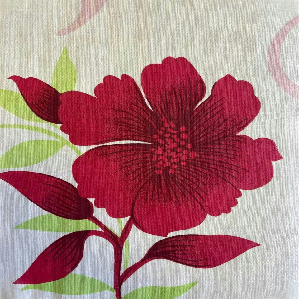 image 1 of Bethany Floral Duvet Cover Set - Super King - Red