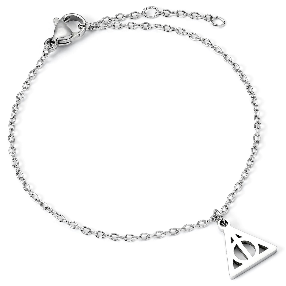 image 1 of Harry Potter Deathly Hallows Stainless Steel Chain Bracelet