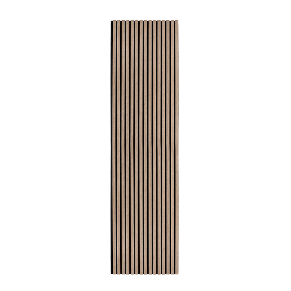 image 1 of Acoustic Slat Wall Panel - Light Walnut