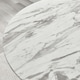 image 3 of Furniturebox Palma White Marble Effect Round Dining Table