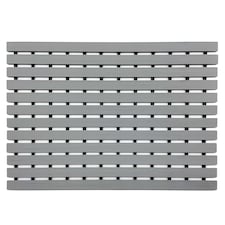 PVC Duckboard Non-Slip Shower Mat - 61cm x 43cm | Grey | Grey