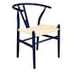 image 1 of Nicholas Winter Beech Wooden Scandi Danish Style Dining Chair - Blue - Solid Wood Chair Armchair Dining Chair Club Chair Side Chair Blue