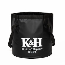 Kingsley & Harper Collapsible Car Wash Bucket – 20L PVC, Portable & Durable