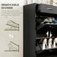 image 5 of HOMCOM Slim Shoe Cabinet with 2 Flip Drawers for 12 Pairs of Shoes Black 