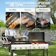 image 3 of Outsunny Gas Grill and Plancha with 6+1 Burners for Garden Party Festival