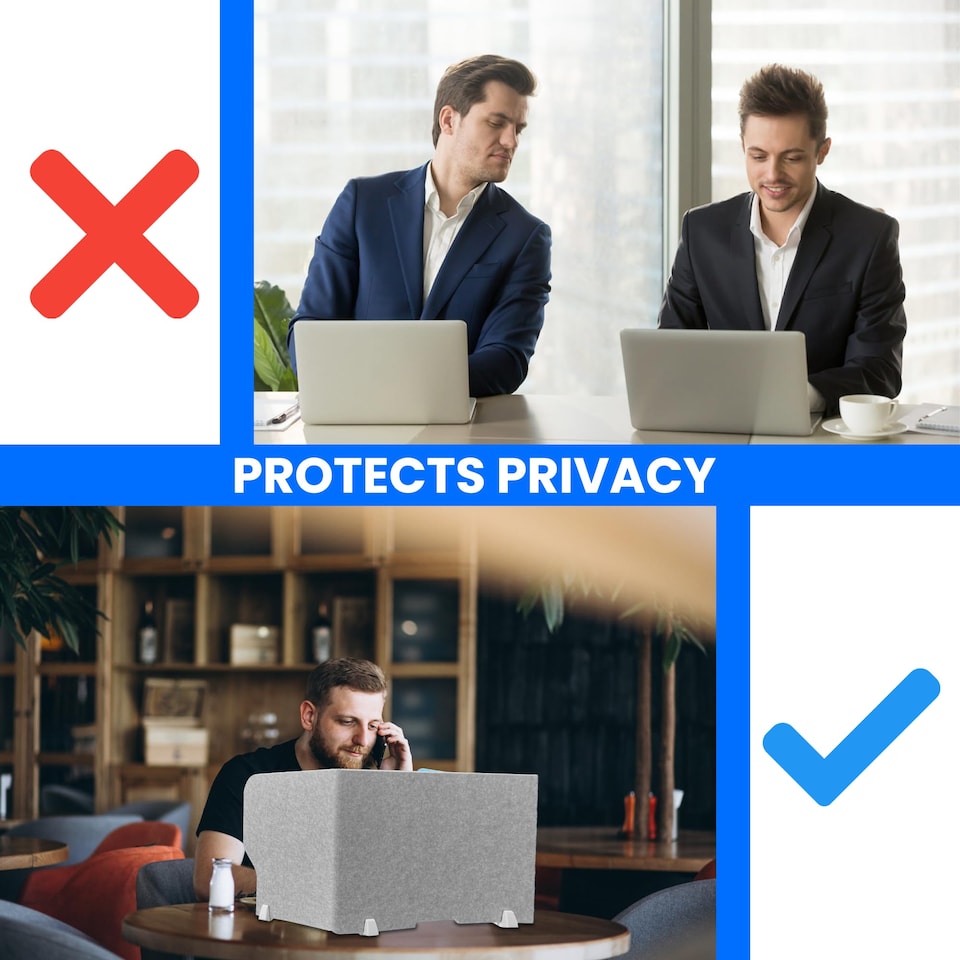 image 1 of Desk Divider Pro Workspace Foldable Privacy Screen & Panel Organiser