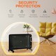 image 8 of HOMCOM Mica Electric Space Heater, Portable Heater, 2 Heat Settings, Black