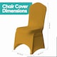 image 2 of Chair Cover Spandex Polyester Stretch Fabric Dining Slipcovers - 10pcs